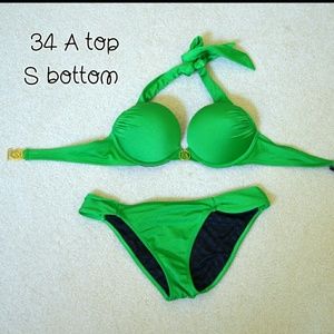 VS pushup bikini green